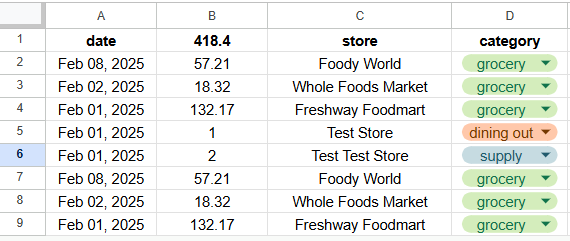 消费记录Transactions